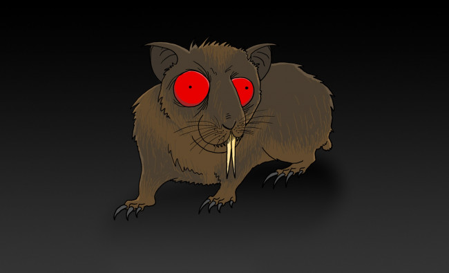 Обои картинки фото рисованные, минимализм, крыса