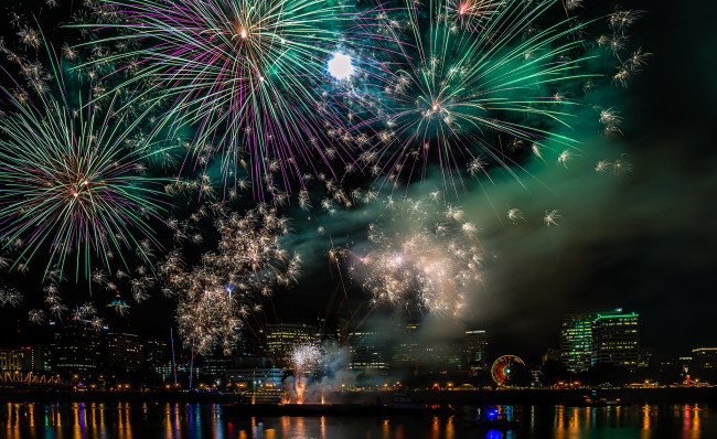 Обои картинки фото разное, салюты,  фейерверки, фейерверк, ночь