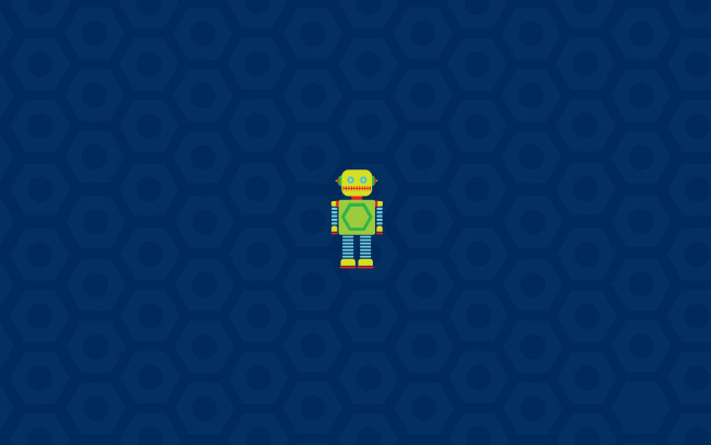 Обои картинки фото рисованные, минимализм, игрушка, центр, машина, робот