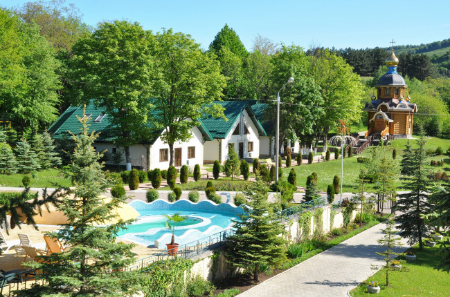 Обои картинки фото кисловодск, города, - пейзажи, курорт, парк, дома