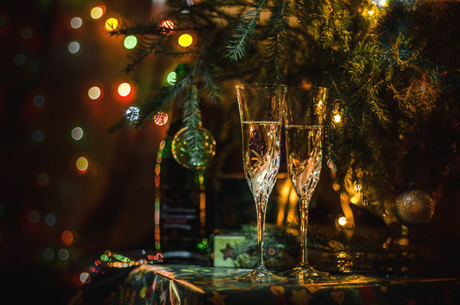 Обои картинки фото праздничные, угощения, бокалы