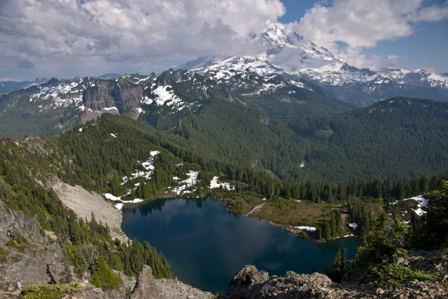 Обои картинки фото природа, реки, озера, горы, лес, национальный, парк, сша, америка, озеро