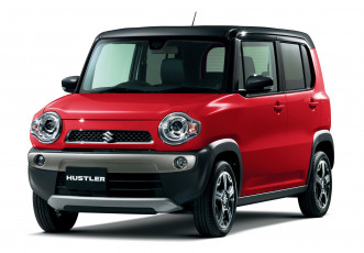 Картинка автомобили suzuki красный 2014г hustler