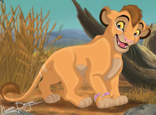 Картинка векторная+графика мультфильмы+ cartoons львенок