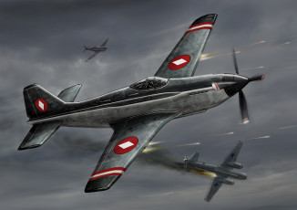 Картинка рисованное армия самолеты полет