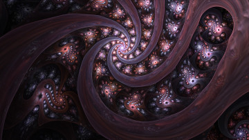 Картинка 3д+графика фракталы+ fractal узор фон цвета