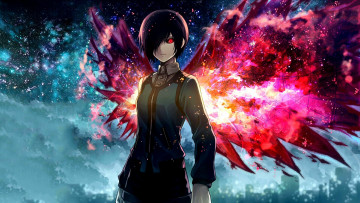 Картинка аниме tokyo+ghoul kirishima touka токийский гуль anime art tokyo ghoul