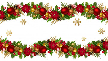 Картинка праздничные векторная+графика+ новый+год ветки шары снежинки