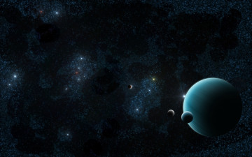 Картинка космос арт галактика вселенная звезды планеты