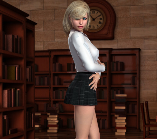 Обои картинки фото 3д графика, люди , people, фон, взгляд, девушка