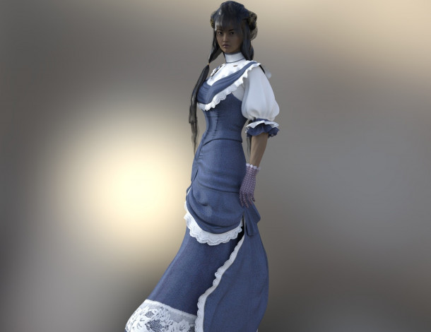 Обои картинки фото 3д графика, люди , people, фон, взгляд, девушка