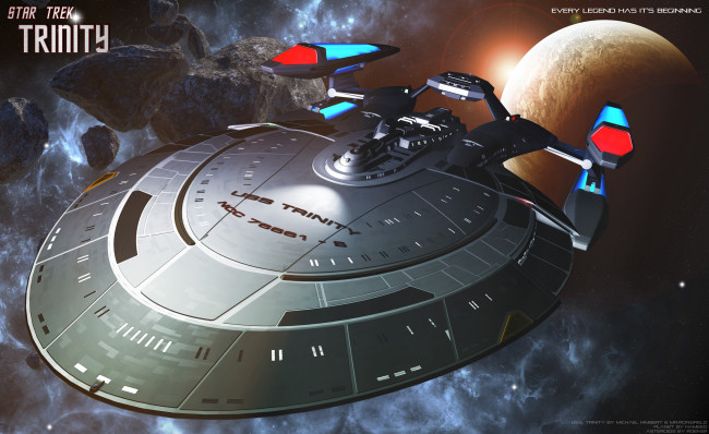 Обои картинки фото видео игры, star trek online, космический, корабль, полет, вселенная