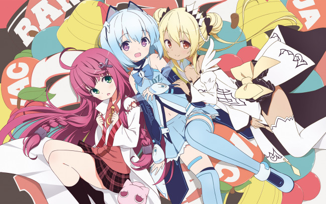 Обои картинки фото аниме, unknown,  другое, ueda, kazuyuki, девочки, арт