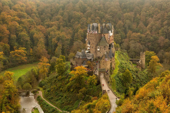 Картинка medieval+castle+eltz города замки+германии простор
