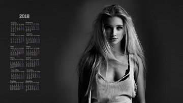 Картинка календари девушки взгляд 2018