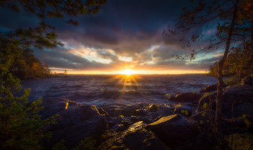 Картинка природа восходы закаты простор