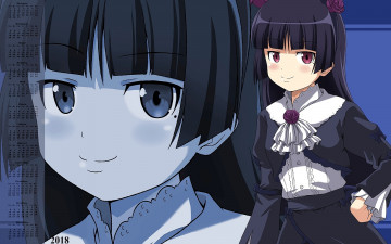 Картинка календари аниме 2018 взгляд девочка