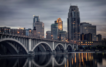Картинка minneapolis+minnesota города -+мосты простор