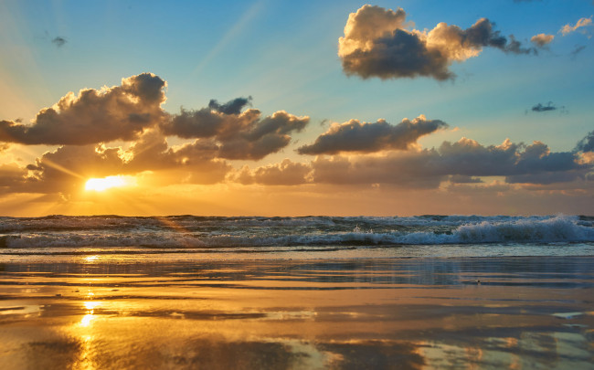 Обои картинки фото природа, восходы, закаты, простор