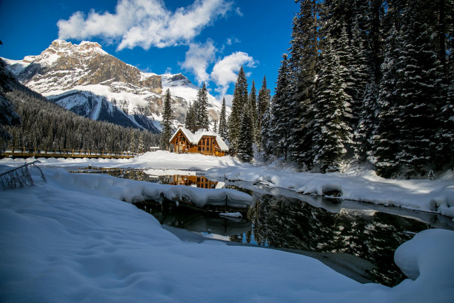 Обои картинки фото природа, зима, простор