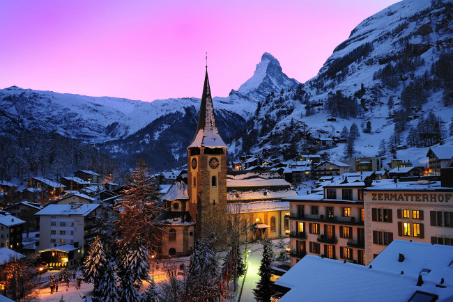 Обои картинки фото zermatt,  switzerland, города, - пейзажи, switzerland