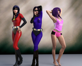 Картинка 3д+графика фантазия+ fantasy девушки взгляд фон