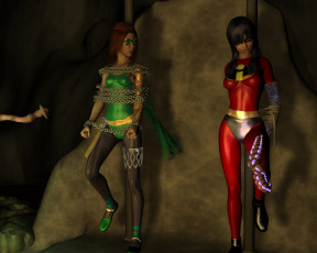 Картинка 3д+графика фантазия+ fantasy девушки взгляд фон