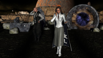 Картинка 3д+графика фантазия+ fantasy взгляд девушка фон