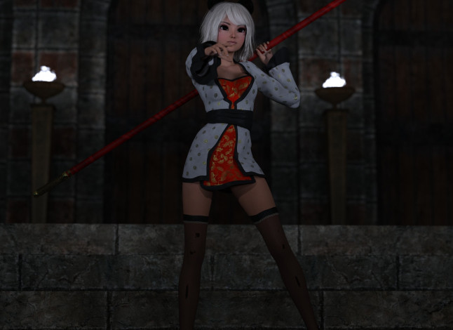 Обои картинки фото 3д графика, фантазия , fantasy, девушка, взгляд, фон