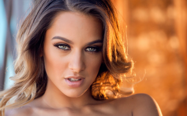 Обои картинки фото uma jolie, девушки, uma jolie , madeline clarck, uma, jolie, девушка, модель, лицо, портрет, макияж, взгляд