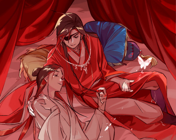 Обои картинки фото аниме, tian guan ci fu, благословение, небожителей, tian, guan, ci, fu, мосян, тунсю