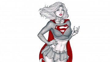 Картинка рисованное elberty+oliveira девушка фон взгляд униформа плащ