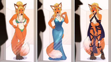 Картинка рисованное комиксы лиса наряд