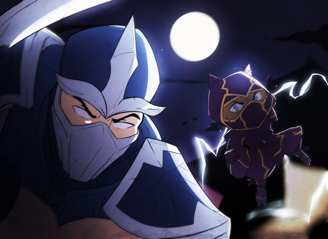 Обои картинки фото видео игры, league of legends, костюмы, луна