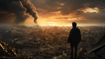 обоя фэнтези, романтика апокалипсиса, нейросети, графика, нейроарт, ai, art, нейронные, сети, рисунки, нейро, искусство