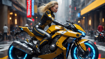 Картинка 3д+графика люди-авто мото+ people-+car+ +moto нейросети графика нейроарт ai art нейронные сети рисунки нейро искусство