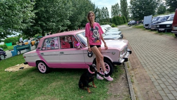 обоя автомобили, -авто с девушками, авто, девушка