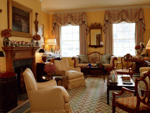 обоя интерьер, гостиная