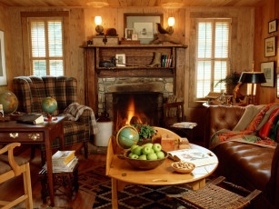 обоя интерьер, гостиная