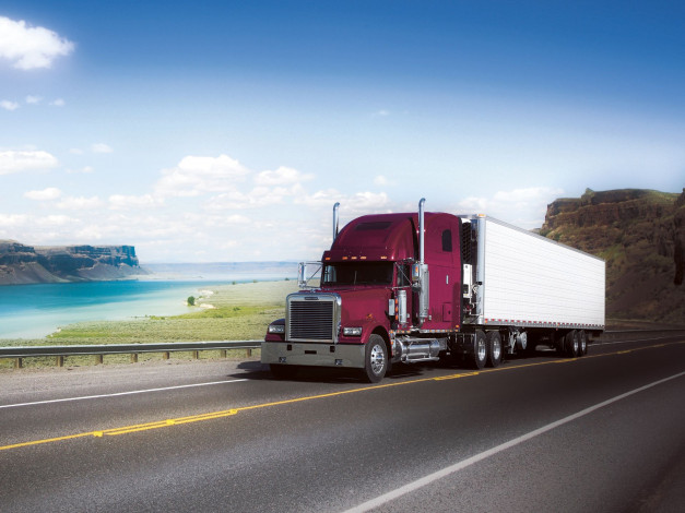 Обои картинки фото автомобили, freightliner