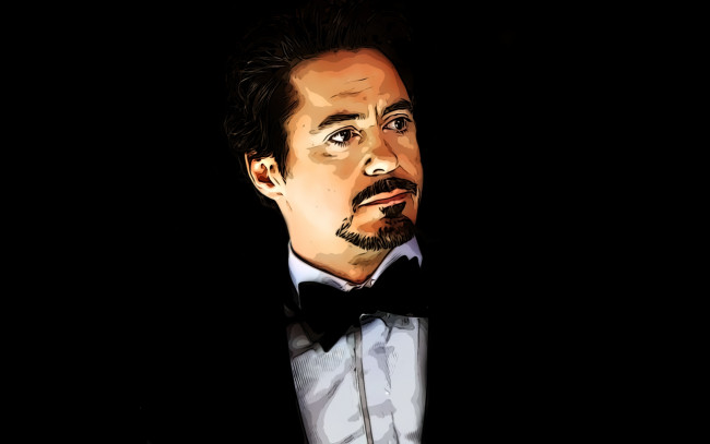 Обои картинки фото рисованные, люди, robert, downey, jr