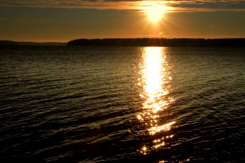 Картинка природа восходы закаты вечер вода закат