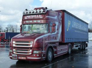 Картинка автомобили scania контейнер тягач