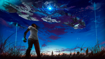 Картинка фэнтези роботы +киборги +механизмы корабль космический киборг девушка