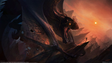 Картинка bastien+grivet фэнтези драконы bastien grivet дракон девушка