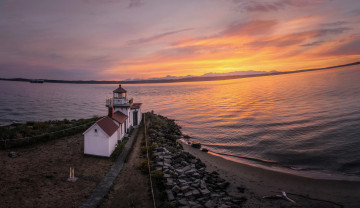 Картинка природа маяки океан пляж маяк горизонт