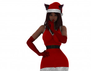 Картинка 3д+графика праздники+ holidays фон взгляд девушка