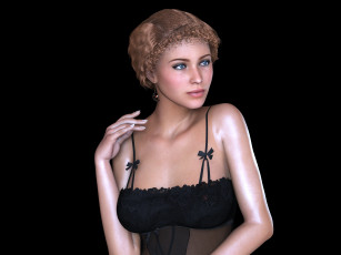 Картинка 3д+графика люди+ people фон взгляд девушка