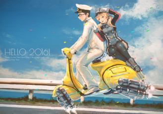 Картинка аниме kantai+collection парень kuon kwonchanji prinz eugen kancolle admiral kantai collection девушка