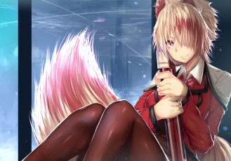 Картинка автор +hewsack аниме животные +существа девушка hewsack